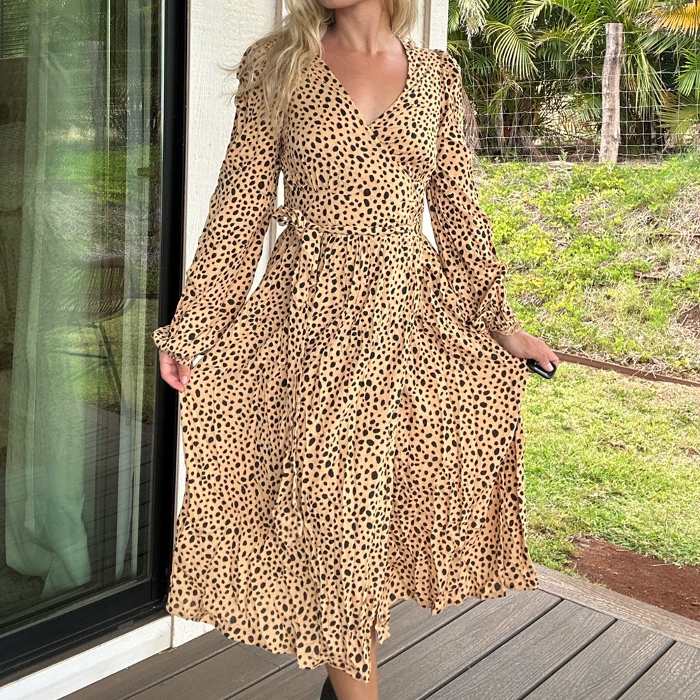 Billabong Animal Print Maxi Dress